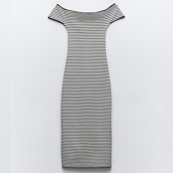 Zara striped stretch knit dress - Picture 5 of 7